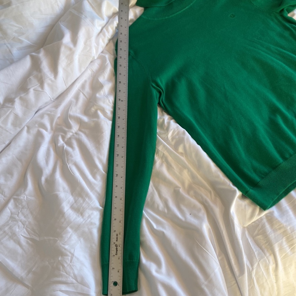 Ralph Lauren Kelly Green Turtle Neck Size L, EUC, Festive - Picture 7 of 9
